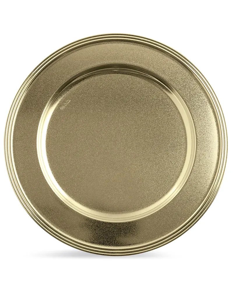 Sambonet Avenue' Teller mit gestreiftem Rand, 31cm - Gold Gold