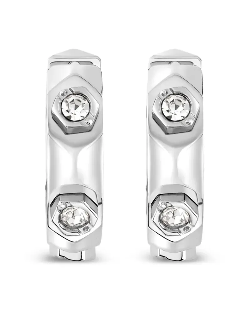 Philipp Plein Ohrringe aus Edelstahl - Silber Silber