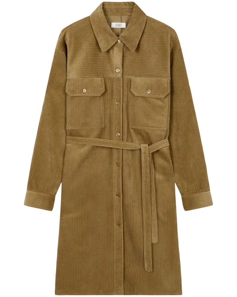 STUDIO TOMBOY Kleid aus Cord - Nude Nude
