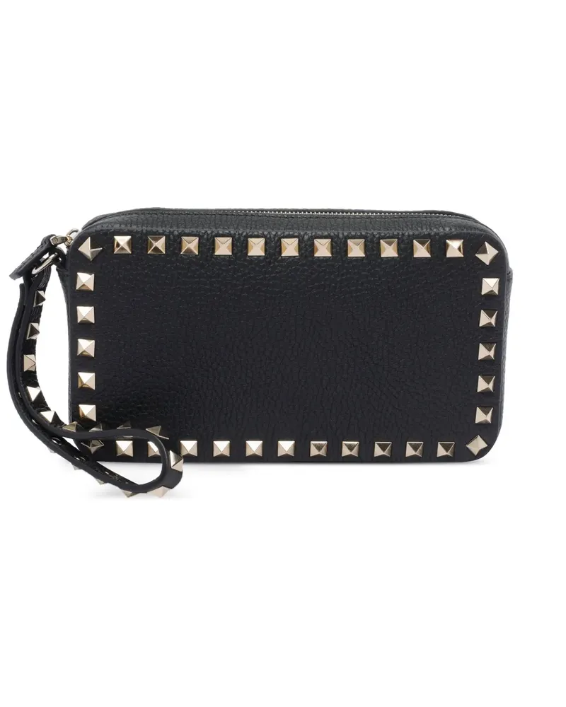 Valentino Garavani Reißverschluss-Tasche mit Nieten - Schwarz Schwarz