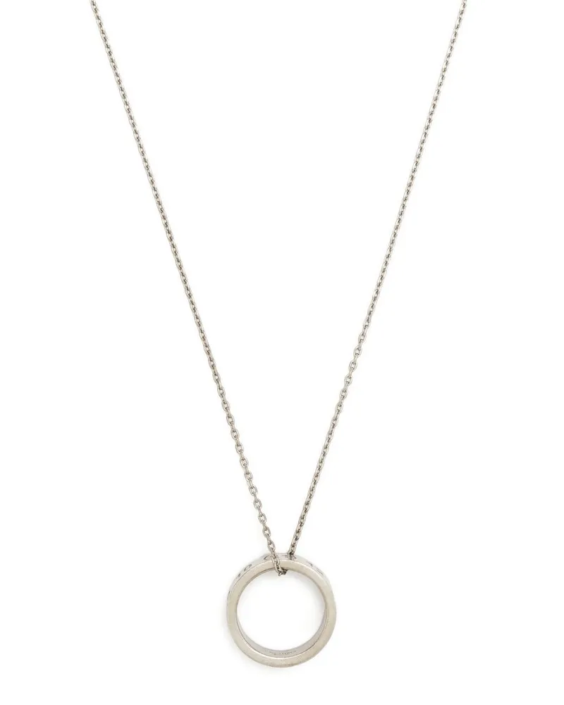 Maison Margiela Numerical Halskette mit Ringanhänger - Silber Silber