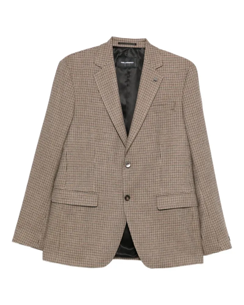 Karl Lagerfeld Karierte Jacke - Braun Braun