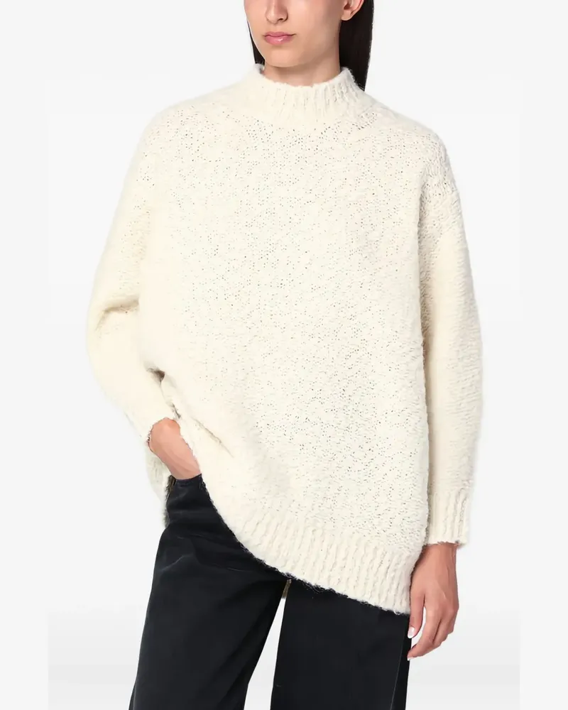 Isabel Marant Texturierter Pullover - Weiß Weiß