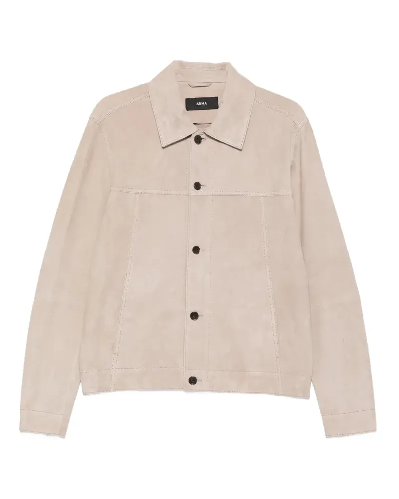 Arma Jaden suede jacket - Nude Nude
