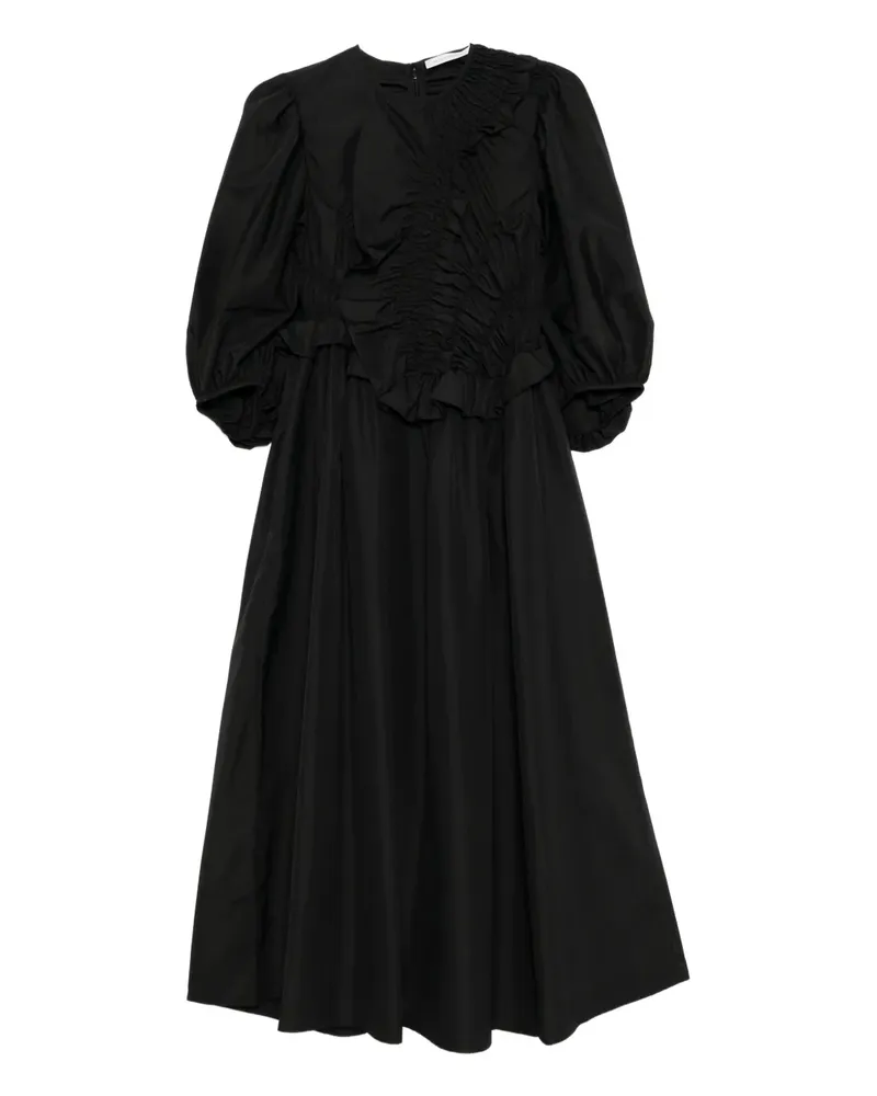 Cecilie Bahnsen Bolia Midikleid - Schwarz Schwarz
