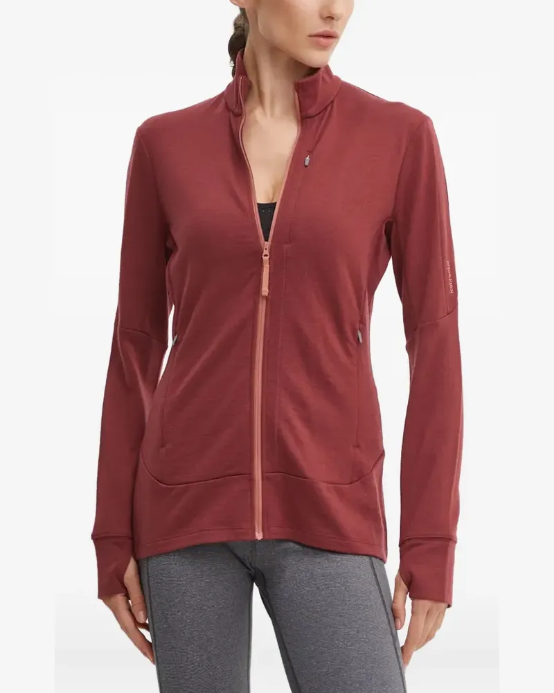 Icebreaker Sweatshirt mit Reißverschluss - Rot Rot