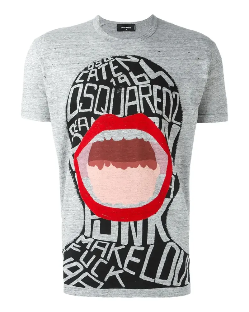 Dsquared2 graphic-print T-shirt - Grau Grau