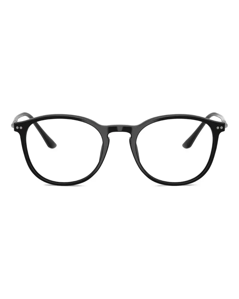 Giorgio Armani round-frame glasses - Schwarz Schwarz