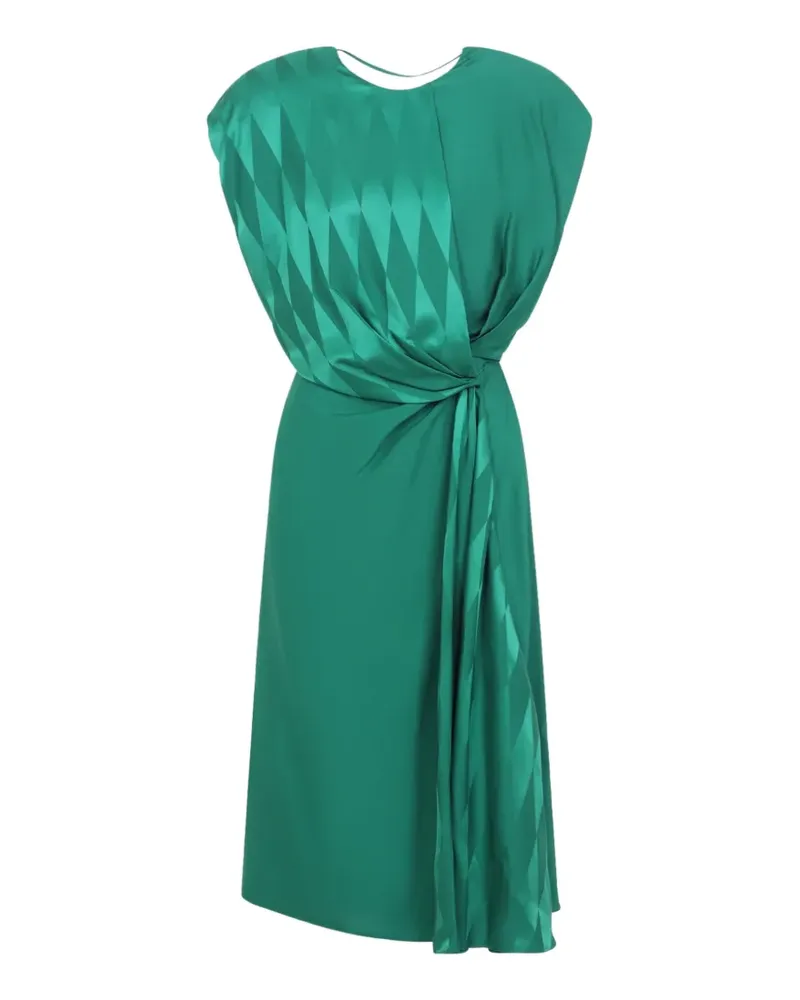 Versace twist-detail silk dress - Grün Grün