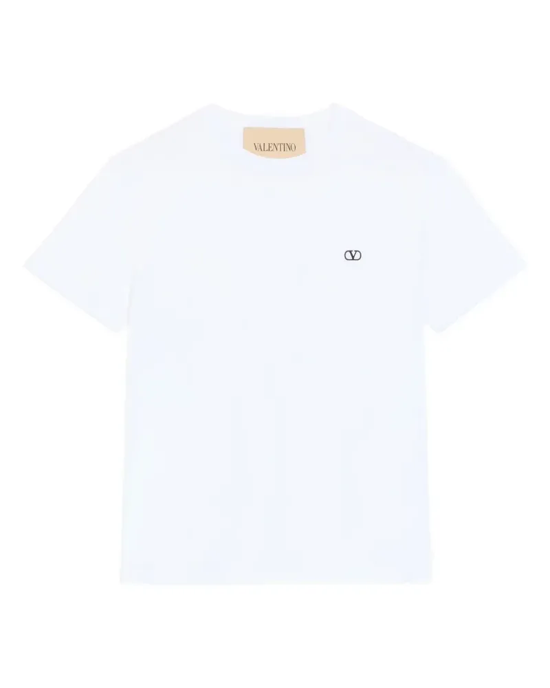 Valentino Garavani logo embroidered T-shirt - Weiß Weiß