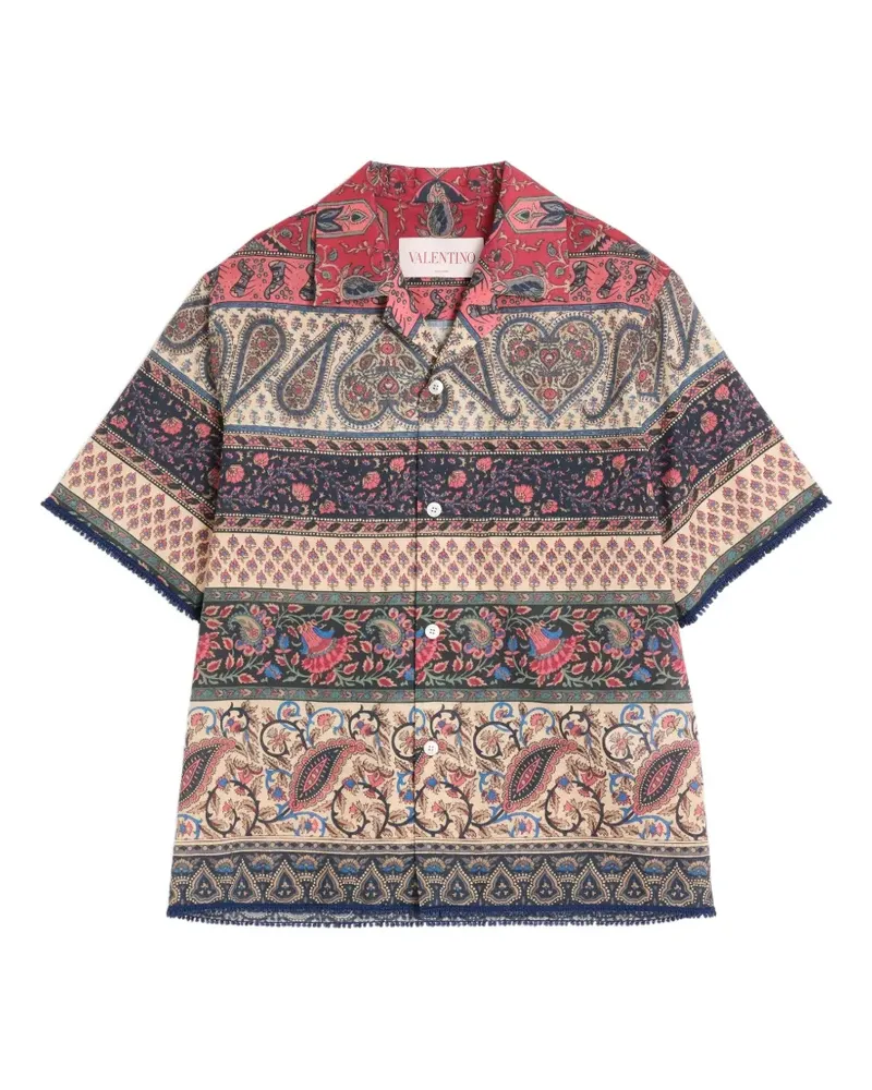 Valentino Garavani Bowlinghemd mit Voyage Imaginaire-Print - Nude Nude