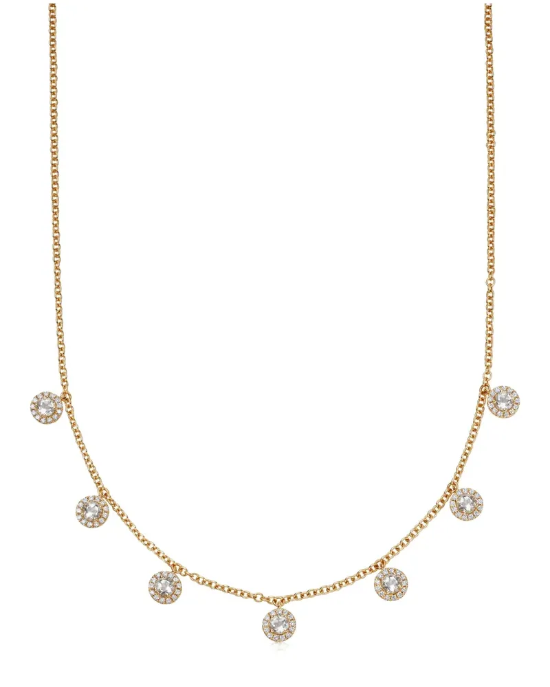 Kiki McDonough 18kt Gelbgoldhalskette mit Diamanten Gold