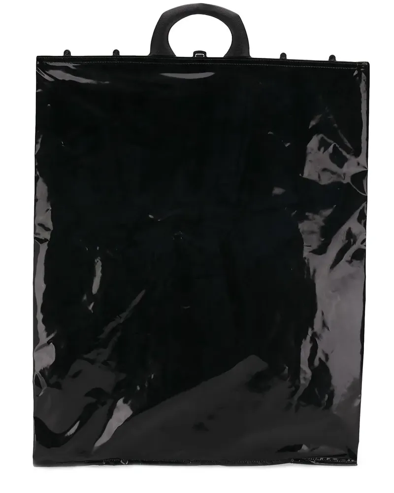 Maison Margiela Handtasche aus Lackleder - Schwarz Schwarz