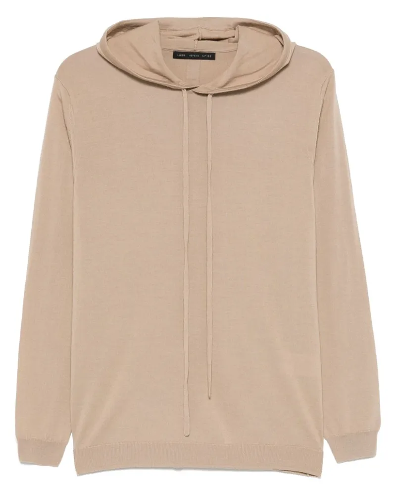 Low Brand Hoodie aus Merinowolle - Nude Nude