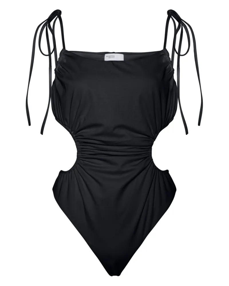 Rosetta Getty Badeanzug mit Cut-Outs - Schwarz Schwarz