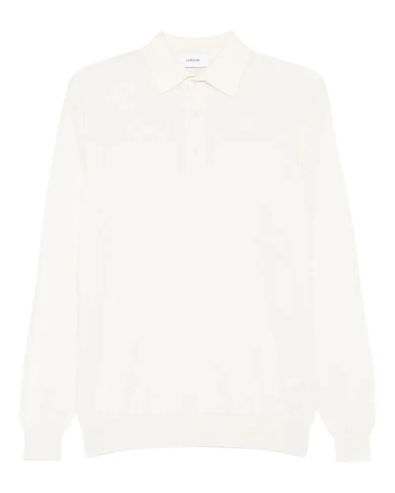 LARDINI Langärmeliges Poloshirt - Nude Nude