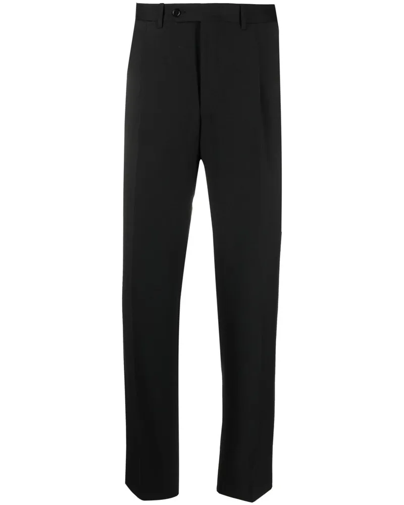 Canali Klassische Slim-Fit-Hose - Schwarz Schwarz