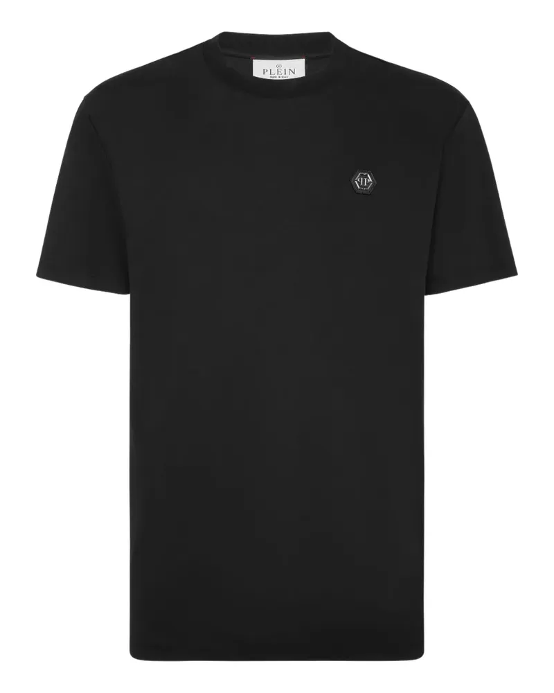 Philipp Plein logo-plaque T-shirt - Schwarz Schwarz