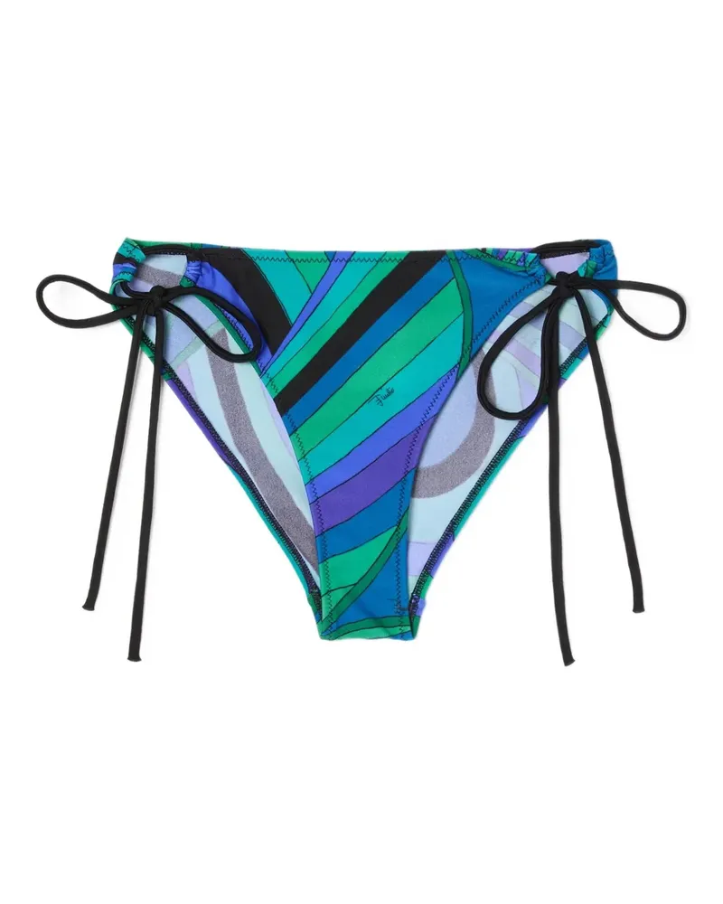 Emilio Pucci Gestreiftes Bikinihöschen - Blau Blau