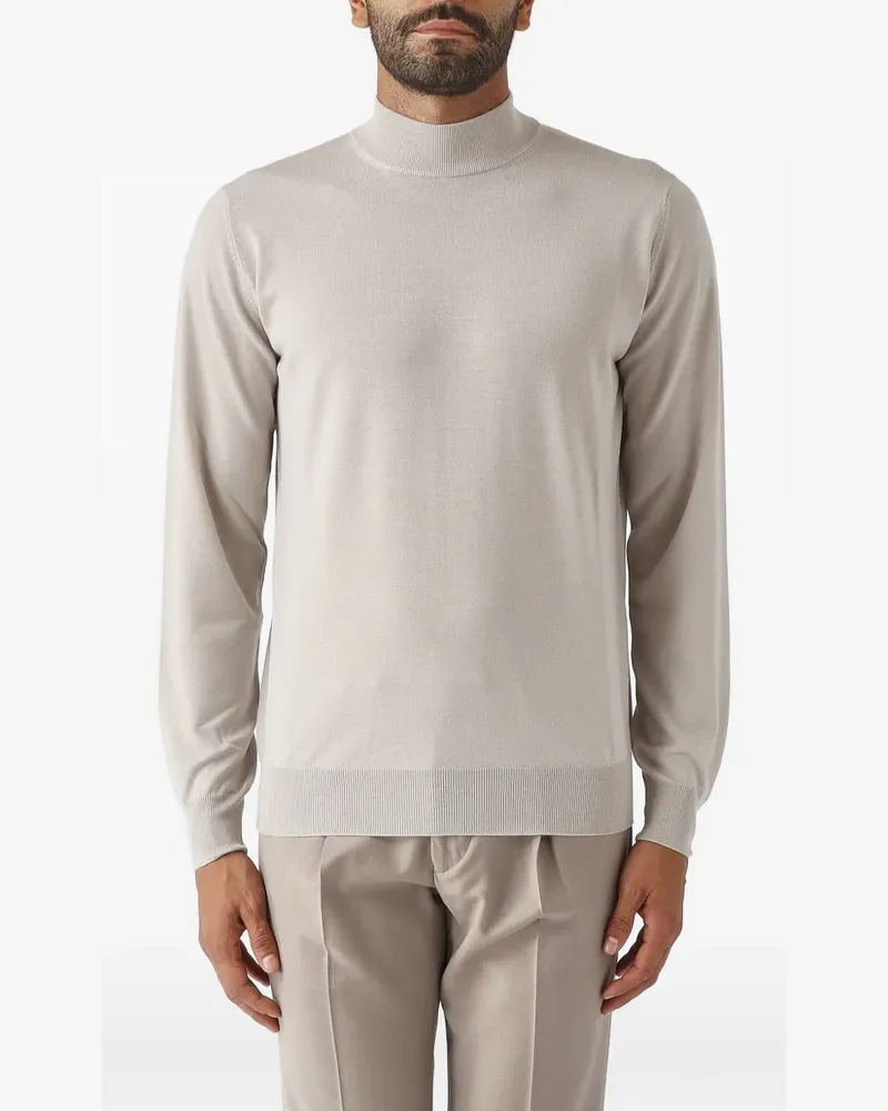 Filippo de Laurentiis mock-neck long-sleeve sweater - Nude Nude