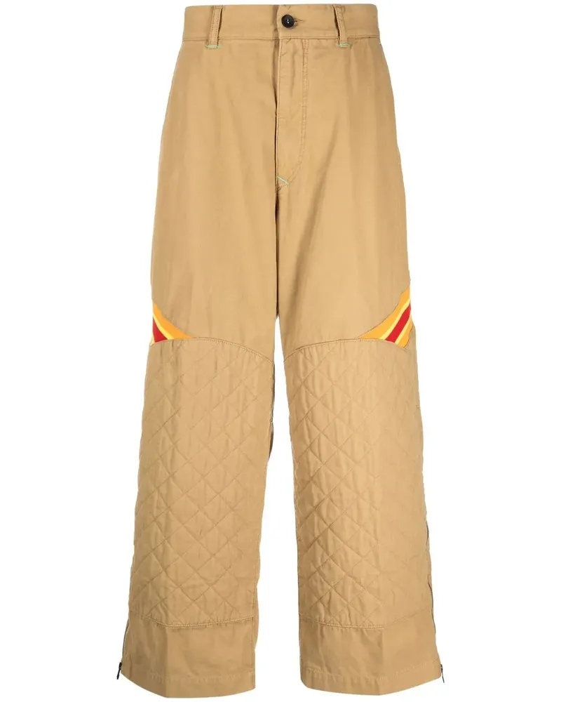 Incotex Gerade Hose mit Rautensteppung - Nude Nude