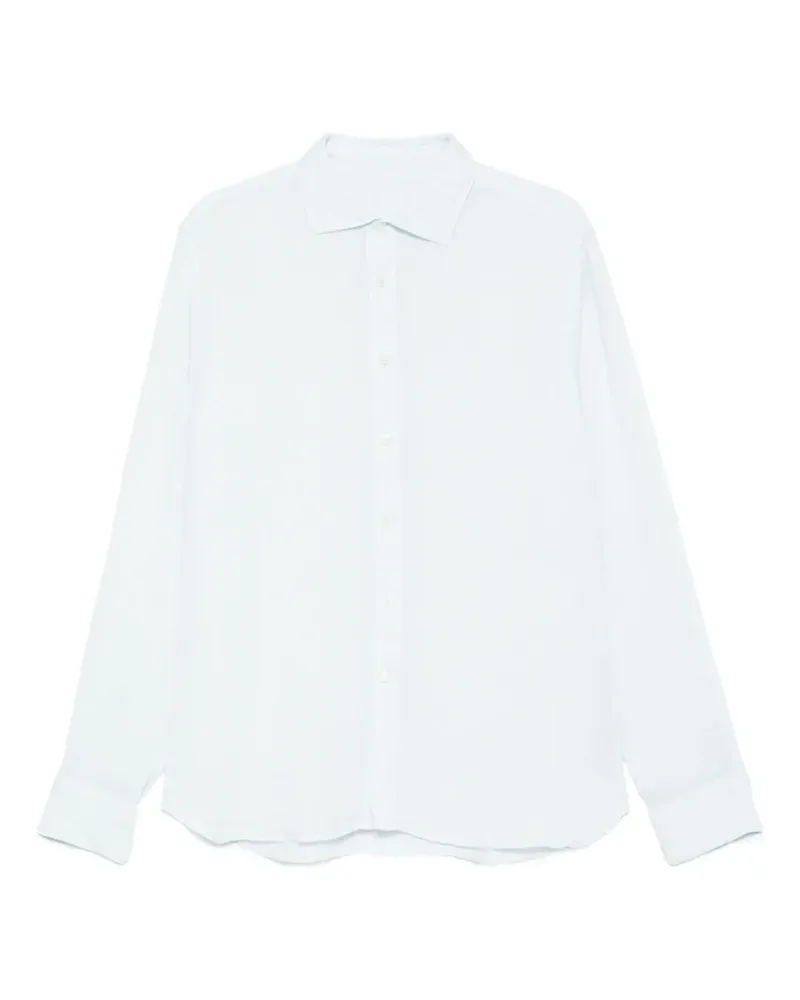 120% Lino Klassisches Hemd - Blau Blau