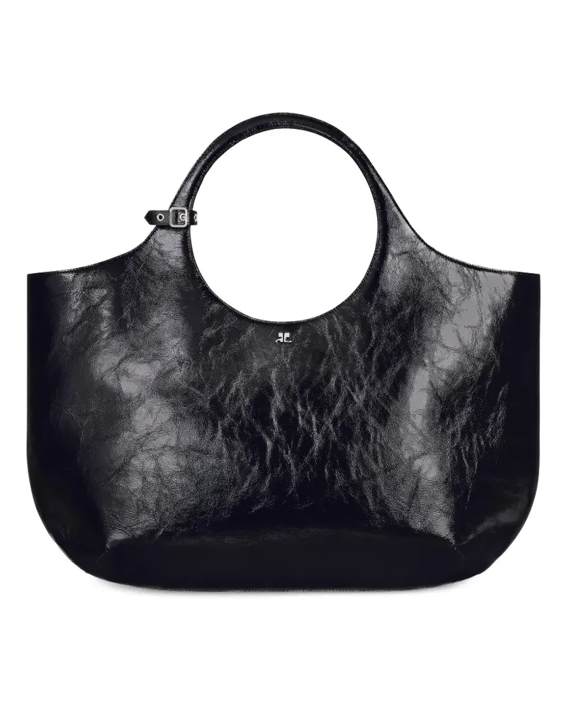 Courrèges Große Holy Handtasche - Schwarz Schwarz