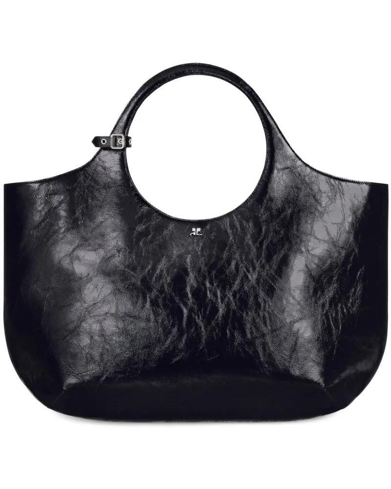 Courrèges Große Holy Handtasche - Schwarz Schwarz