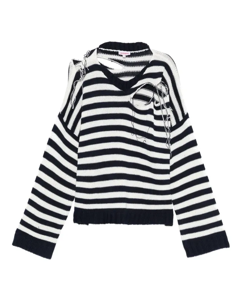 Charles Jeffrey Loverboy stripe sweater - Blau Blau