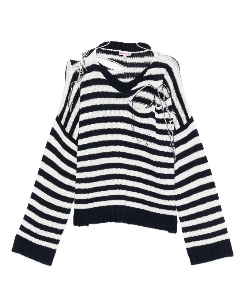 Charles Jeffrey Loverboy stripe sweater - Blau Blau