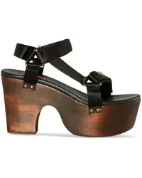 Emilio Pucci Crush Wedge-Sandalen Schwarz