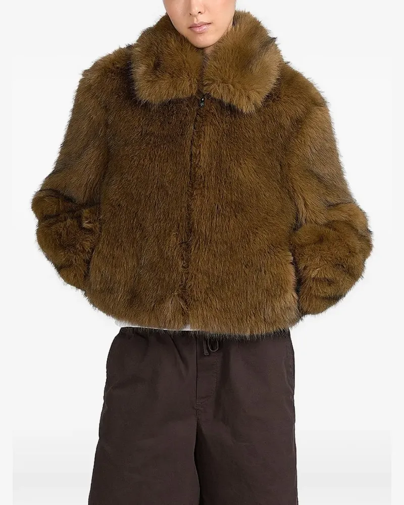 Canadian Classics Alberta Jacke mit Kragen aus Faux Fur - Braun Braun
