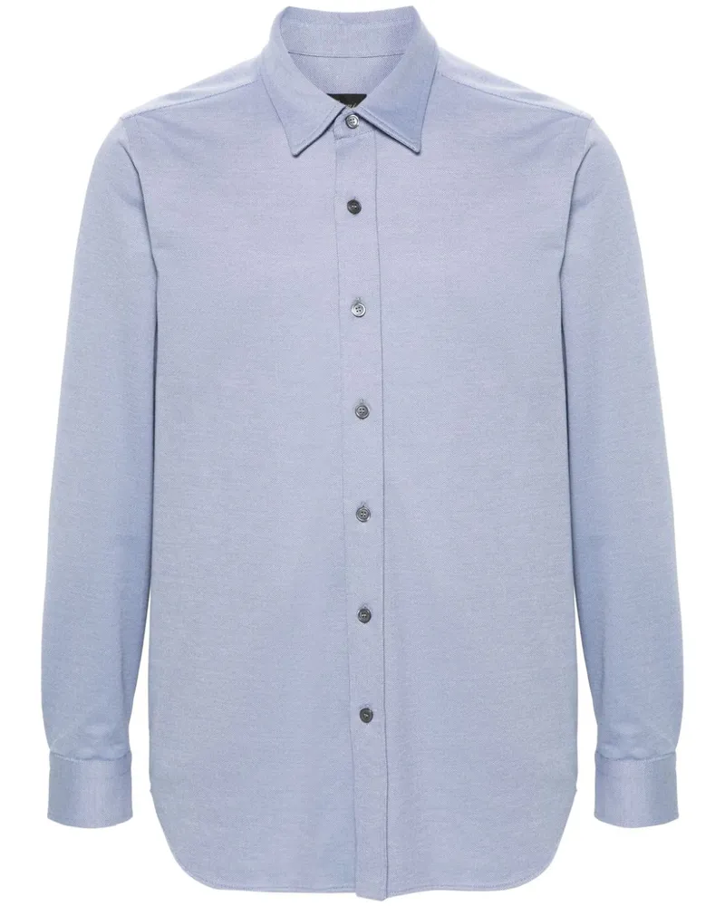 Brioni Langärmeliges Hemd - Blau Blau