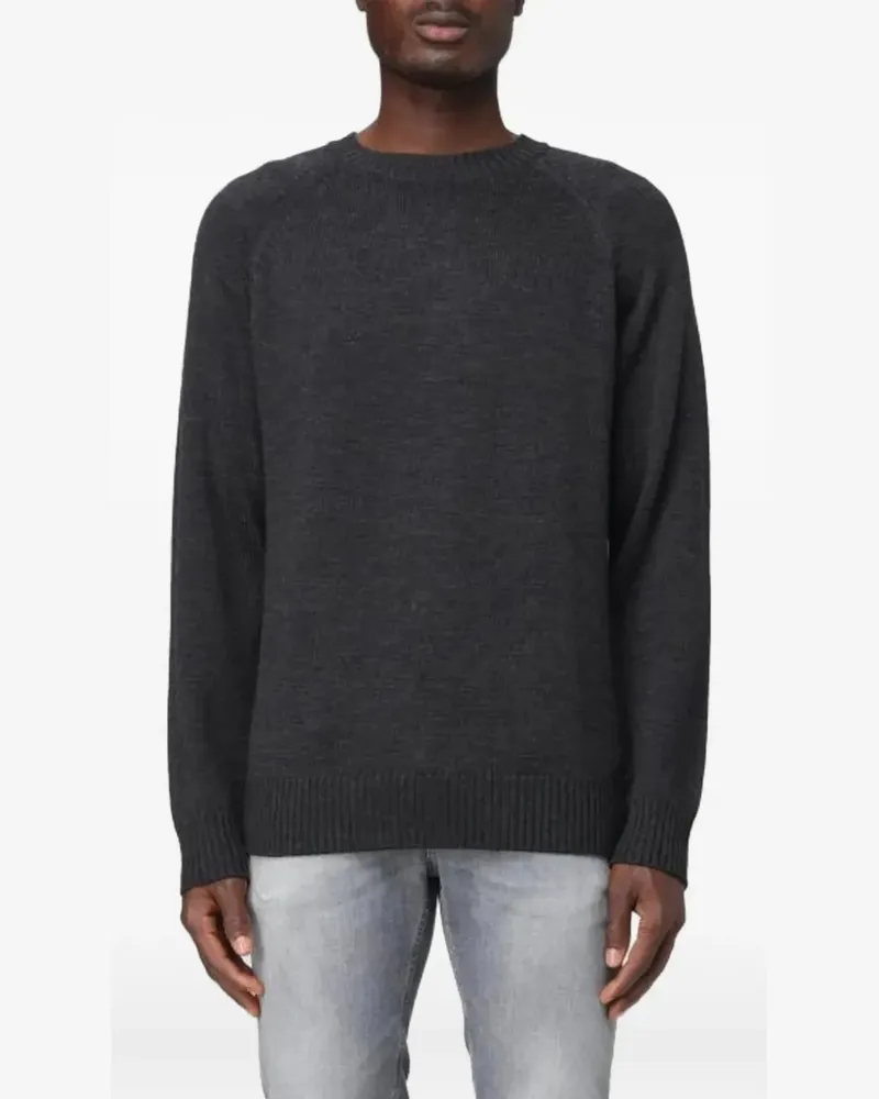 Paolo Pecora Milano Pullover mit meliertem Effekt - Grau Grau