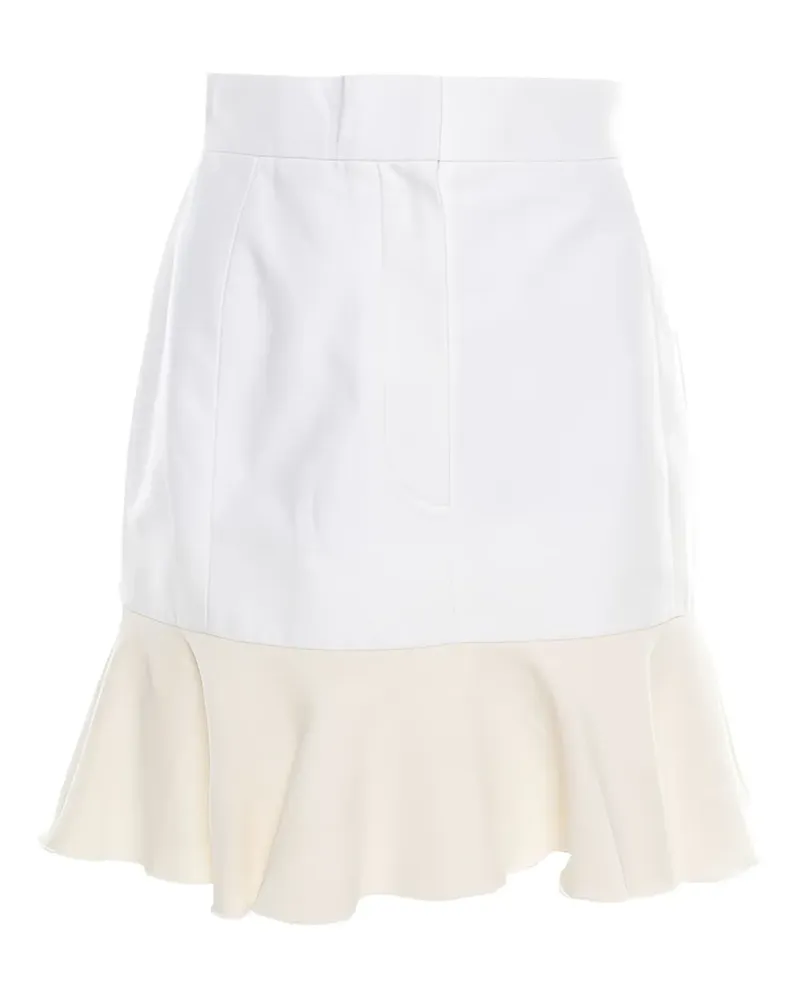 Victoria Beckham Minirock mit Rüschensaum - Nude Nude