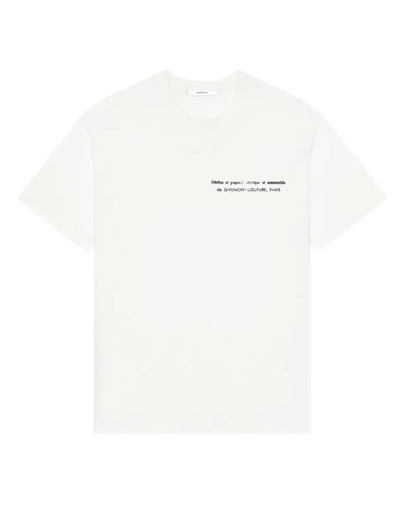 Givenchy T-Shirt aus Baumwolle mit Archives-Print - Nude Nude