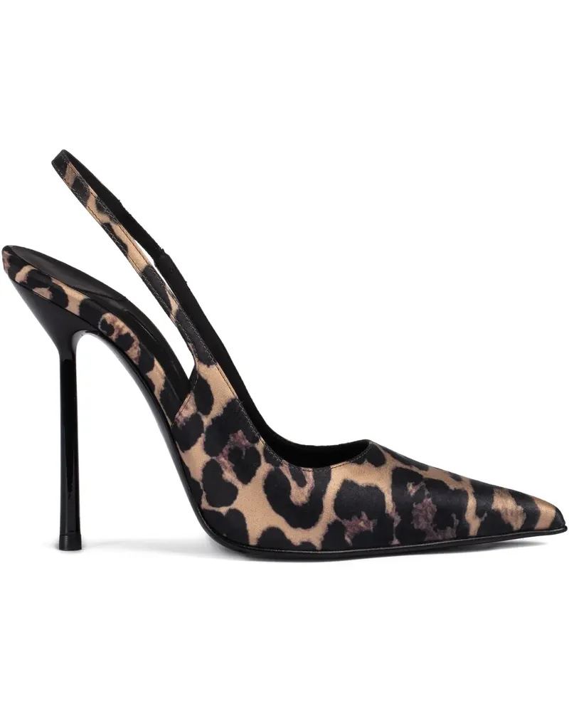 Le Silla Bella Slingback-Pumps mit Leoparden-Print 120mm - Nude Nude