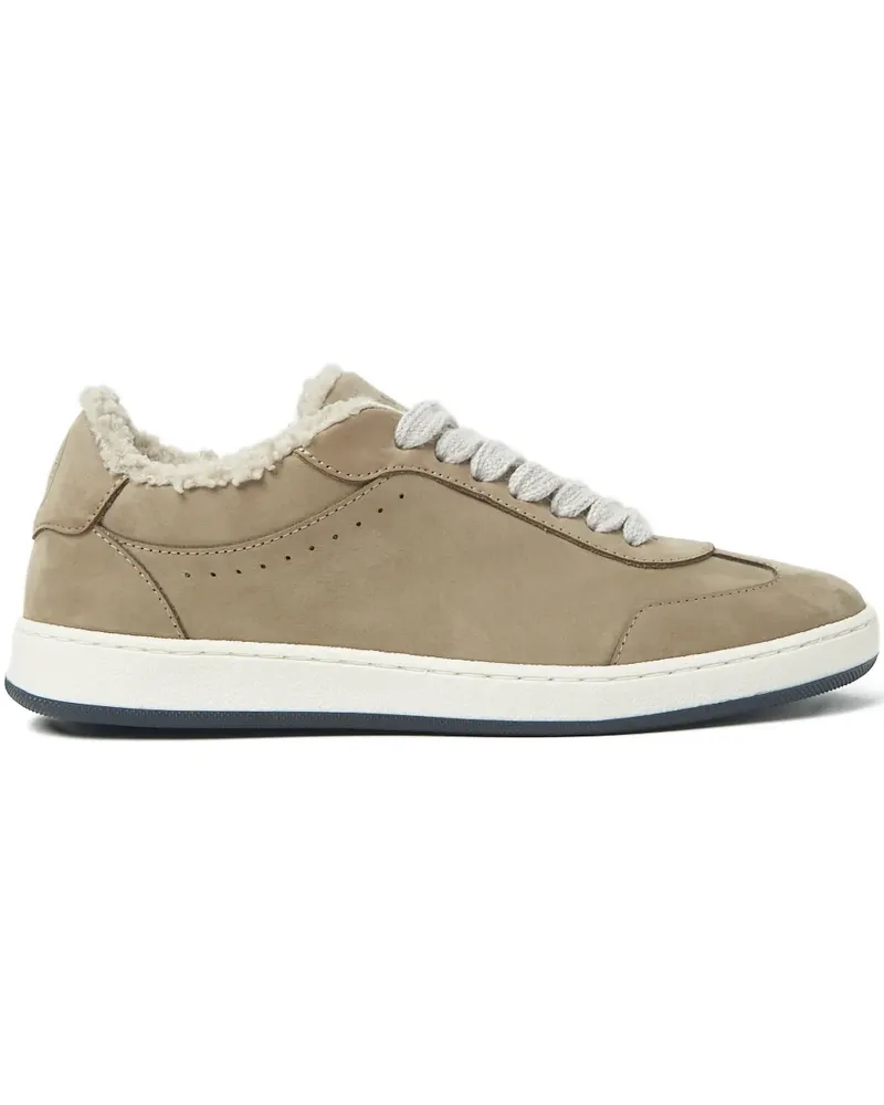 Peserico Sneakers mit Shearling-Futter - Nude Nude