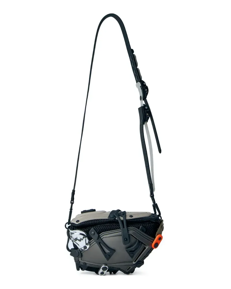 Innerraum panelled mesh messenger bag - Grau Grau
