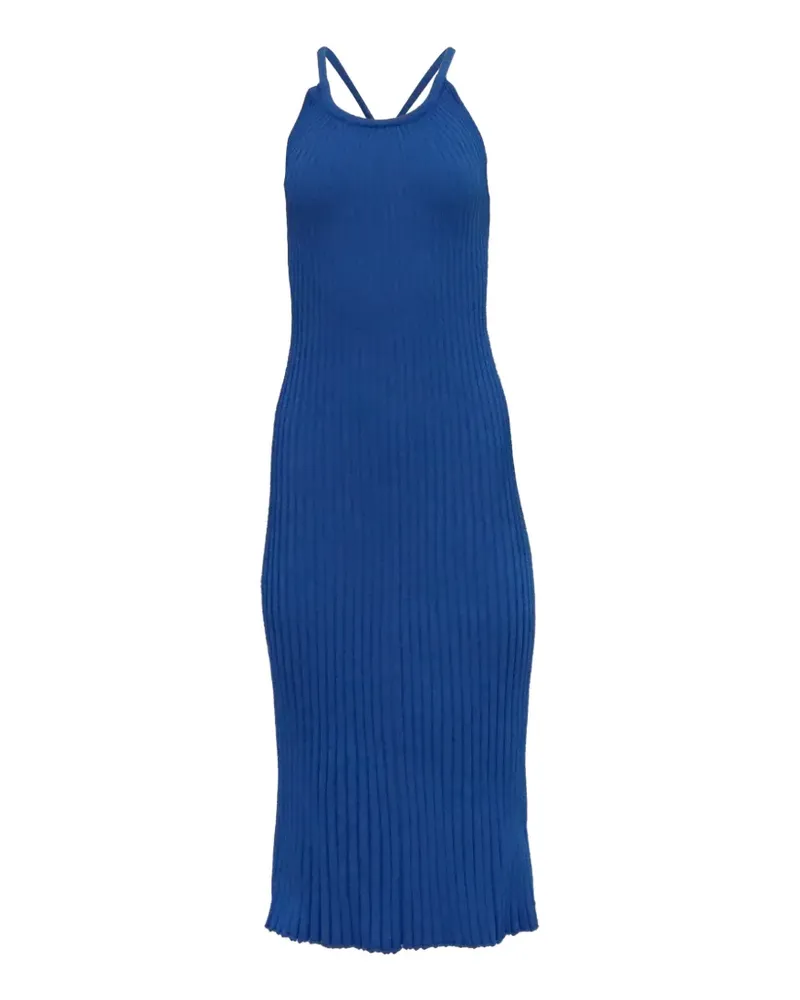 Proenza Schouler Midikleid aus geripptem Strick - Blau Blau