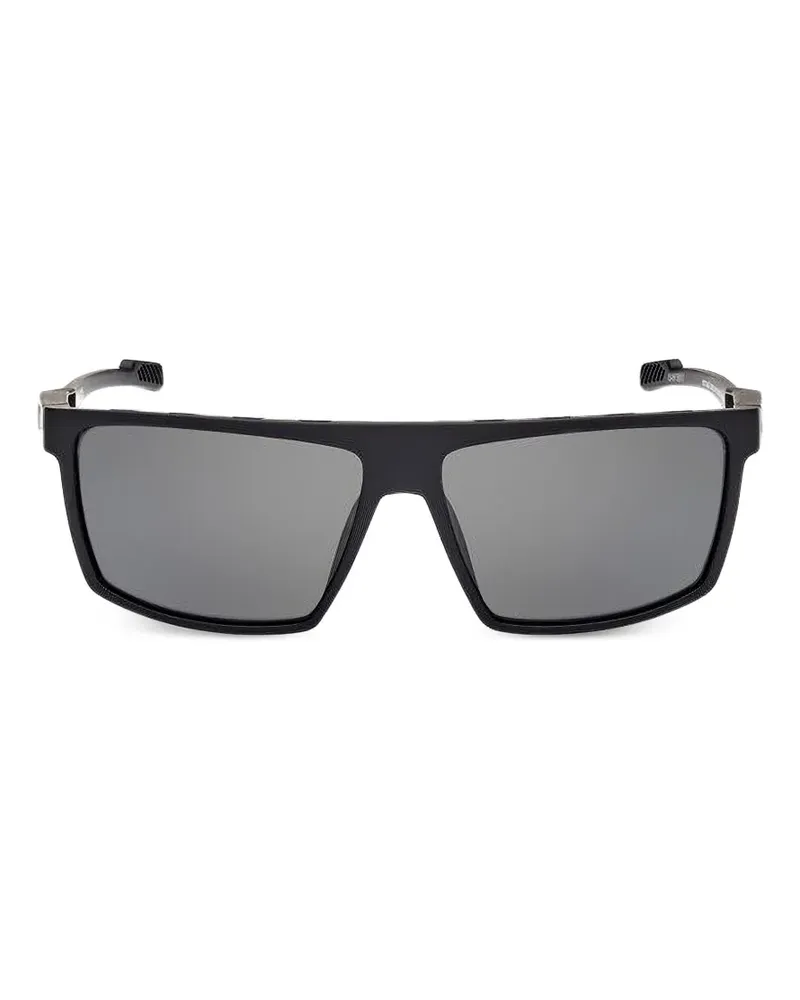 adidas rectangle-frame sunglasses - Schwarz Schwarz