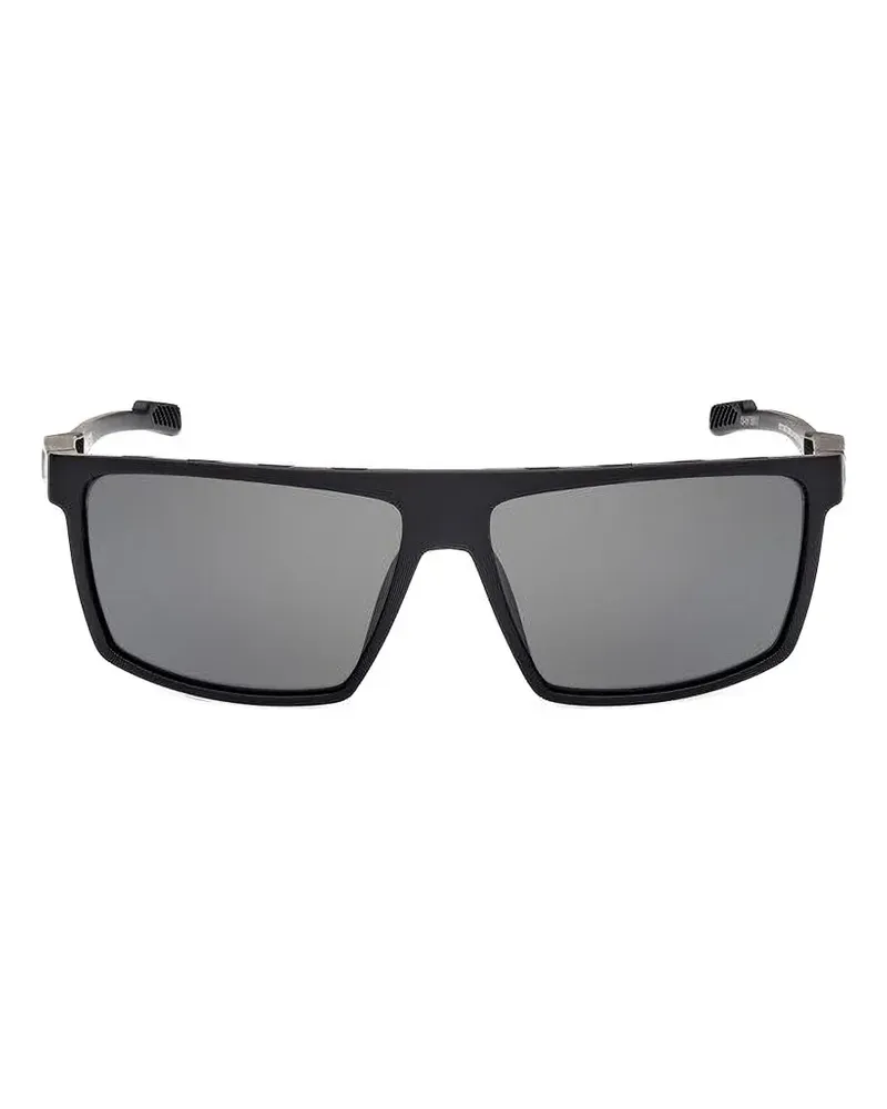 adidas rectangle-frame sunglasses - Schwarz Schwarz