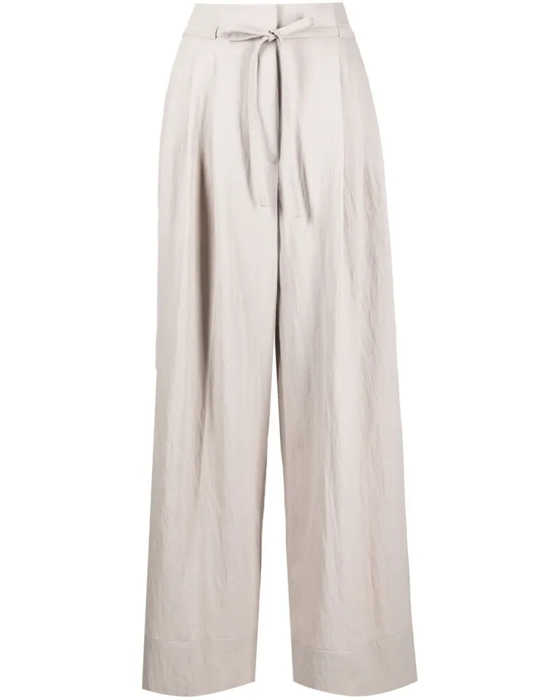 3.1 phillip lim Hoch sitzende Palazzohose Grau