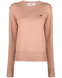 Vivienne Westwood Pullover mit Logo-Stickerei Nude