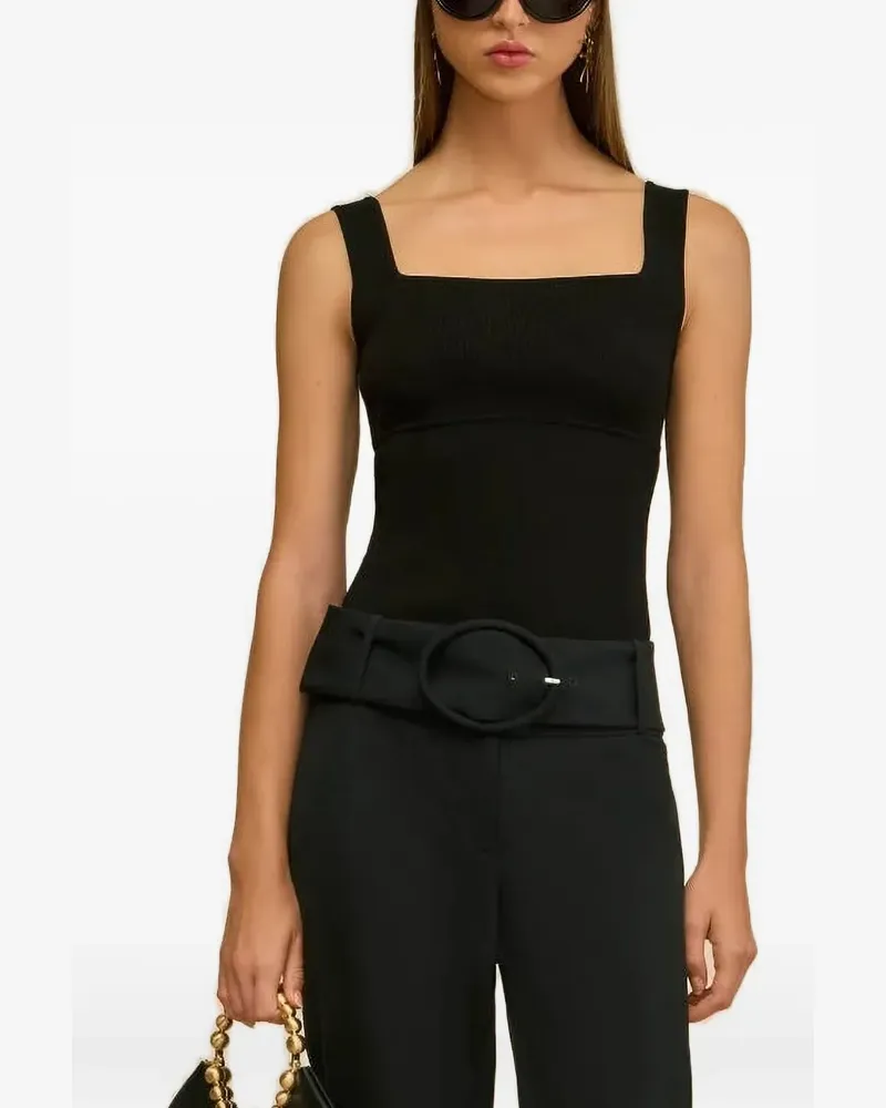 Cult Gaia Levi square neck top - Schwarz Schwarz