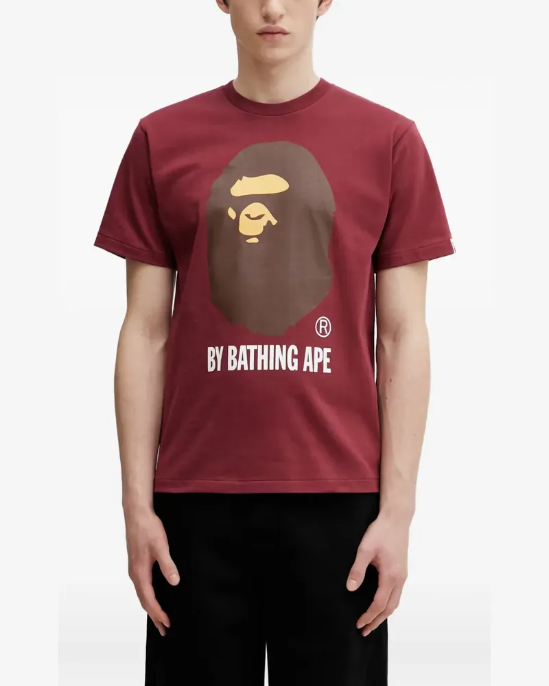 BAPE T-Shirt mit grafischem Print - Rot Rot