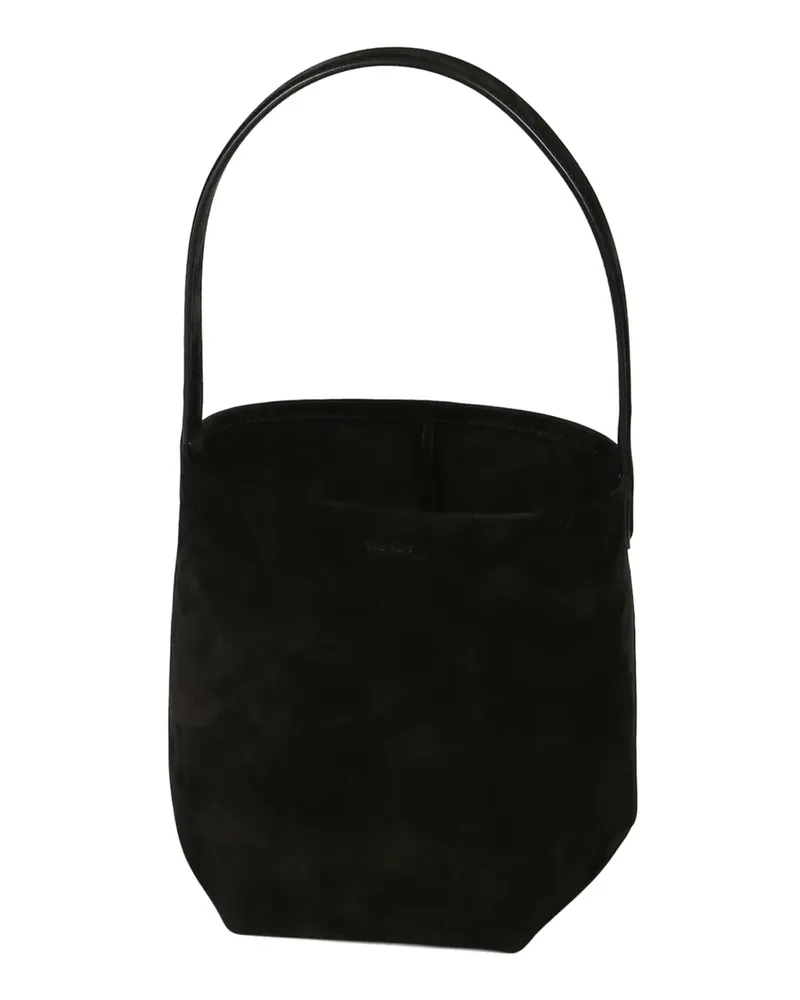 The Row small N/S Park leather tote bag - Schwarz Schwarz