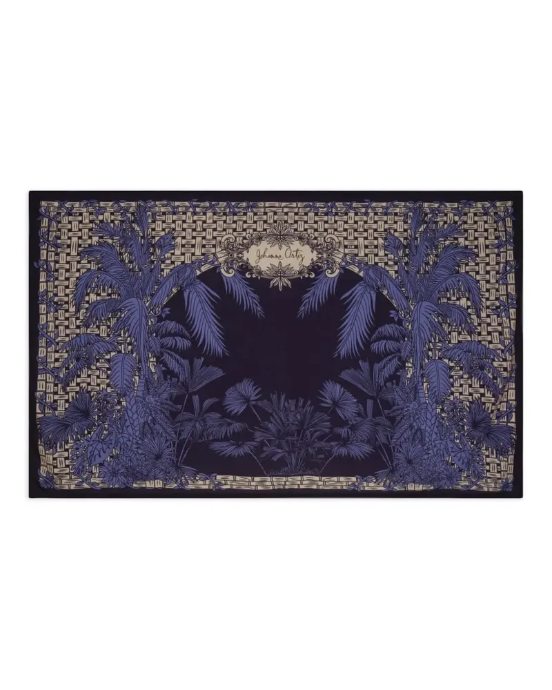Johanna Ortiz Harmonic Garden scarf - Blau Blau