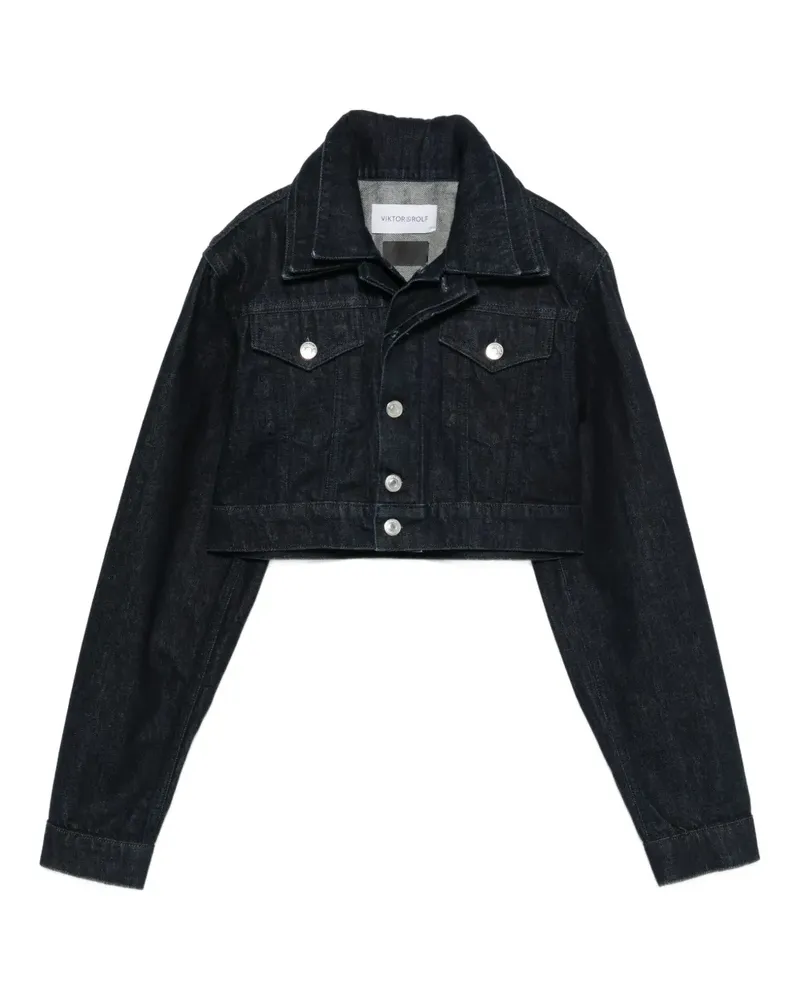 Viktor & Rolf Gekürzte Jeansjacke - Blau Blau