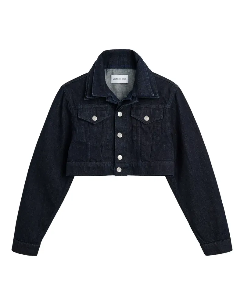Viktor & Rolf Gekürzte Jeansjacke - Blau Blau